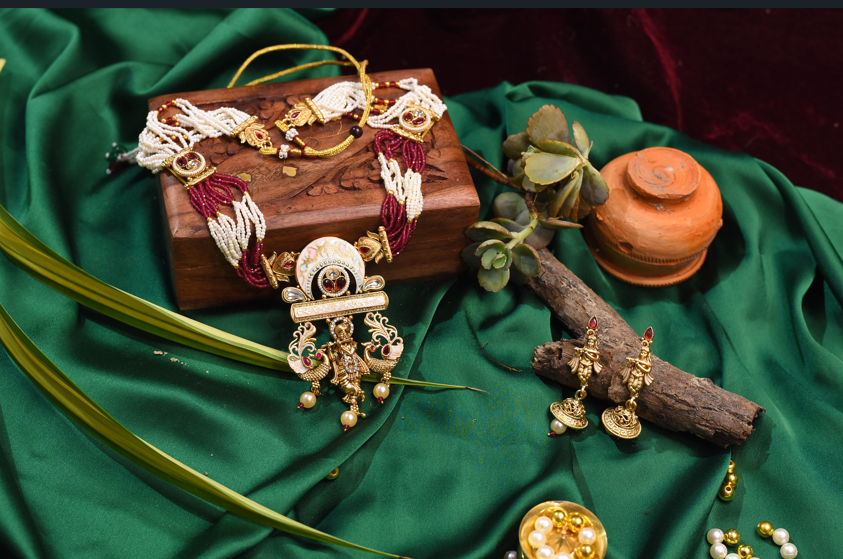Laxmi Temple style Necklace set
